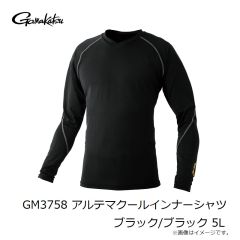 がまかつ　GM3758 アルテマクールインナーシャツ ブラック/ブラック M