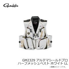 がまかつ　GM2329 アルテマシールドプロハーフメッシュベスト ブラック/ゴールド M
