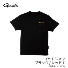 がまかつ　GM3780 KM Tシャツ ブラック/レッド M
