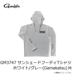 がまかつ　GM3747 サンシェードフーディTシャツ ブラック/ネイビー(Gamakatsu) 3L