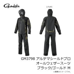がまかつ　GM3792 ウィンドブレーカー ブラック/ゴールド M
