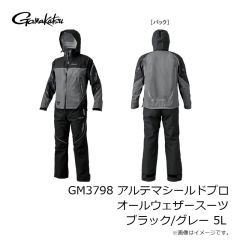 がまかつ　GM3792 ウィンドブレーカー ブラック/ゴールド M