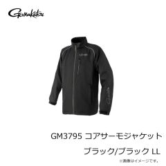 がまかつ　GM3794 プルオーバージップシャツ ブラック/ブラック 3L