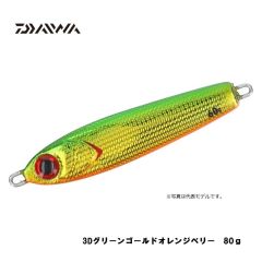 ダイワ（Daiwa）　紅牙 ベイメタル真鯛　80g　3Dグリーンゴールドオレンジベリー　タイジギ メタルジグ マダイ釣り