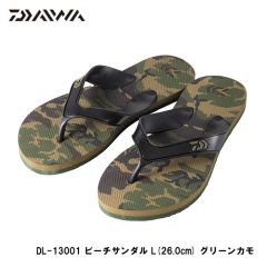 ダイワ　DL-13001  ビーチサンダル　L (26.0cm)  グリーンカモ　サンダル　スリッパ　履物