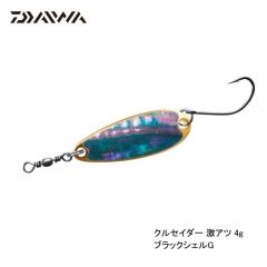 ダイワ　クルセイダー 激アツ　4g　ブラックシェルゴールド　トラウトルアー　スプーン