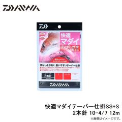ダイワ　快適マダイテーパー仕掛SS+S 2本針 10-4/7 12m
