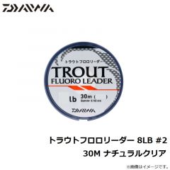 ダイワ　トラウトフロロリーダー 8LB #2 30M ナチュラルクリア