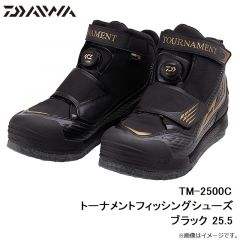 ダイワ　TM-2500C トーナメントフィッシングシューズ　ブラック 25.5