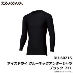 ダイワ　DU-6021S アイスドライ クルーネックアンダーシャツ ブラック 2XL