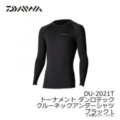 ダイワ　DU-2021T トーナメント ダンロテック クルーネックアンダーシャツ ブラック L