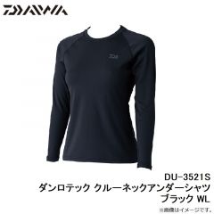 ダイワ　DU-3521S ダンロテック クルーネックアンダーシャツ ブラック WL