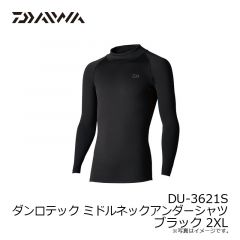 ダイワ　DU-3621S ダンロテック ミドルネックアンダーシャツ ブラック 2XL
