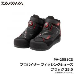 PV-2151CD プロバイザー フィッシングシューズ ブラック 25.0
