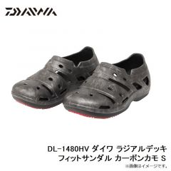 ダイワ　DL-1480HV ダイワ ラジアルデッキフィットサンダル カーボンカモ S