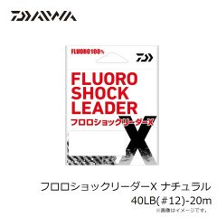 ダイワ　フロロショックリーダーX ナチュラル 40LB(#12)-20m
