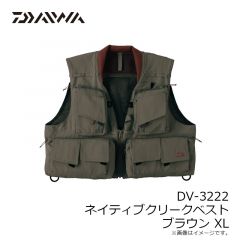 ダイワ　DV-3222 ネイティブクリークベスト ブラウン XL