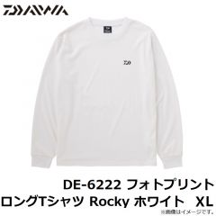 ダイワ　DE-6222 フォトプリントロングTシャツ Rocky ホワイト L