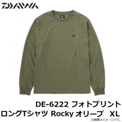 ダイワ　DE-6222 フォトプリントロングTシャツ Rocky ホワイト L