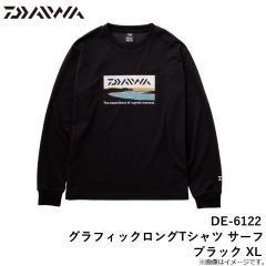 ダイワ　DE-6122 グラフィックロングTシャツ サーフ ブラック L