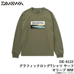 ダイワ　DE-6122 グラフィックロングTシャツ サーフ ブラック L