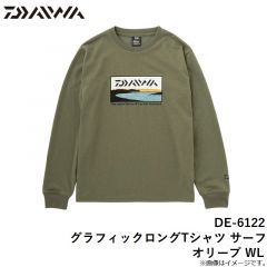 ダイワ　DE-6122 グラフィックロングTシャツ サーフ ブラック L