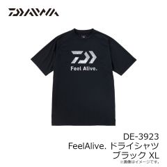 ダイワ　DE-3923 FeelAlive.ドライシャツ ブラック XL
