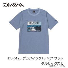 ダイワ　DE-6123 グラフィックTシャツ サラシ ダルサックス L
