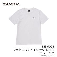ダイワ　DE-6923 フォトプリントTシャツ レイク ホワイト M