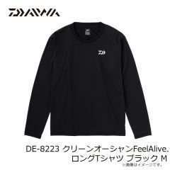 ダイワ　DE-8223 クリーンオーシャンFeelAlive.ロングTシャツ ブラック M