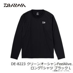 ダイワ　DE-8223 クリーンオーシャンFeelAlive.ロングTシャツ ブラック L