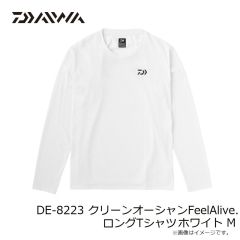 ダイワ　DE-8223 クリーンオーシャンFeelAlive.ロングTシャツ ホワイト M