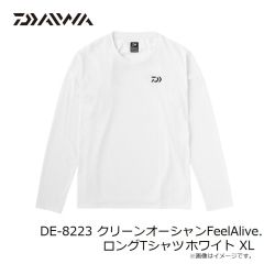ダイワ　DE-8223 クリーンオーシャンFeelAlive.ロングTシャツ ホワイト XL