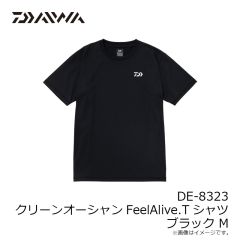 ダイワ　DE-8323 クリーンオーシャンFeelAlive.Tシャツ ブラック M