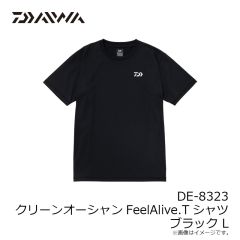 ダイワ　DE-8323 クリーンオーシャンFeelAlive.Tシャツ ブラック L