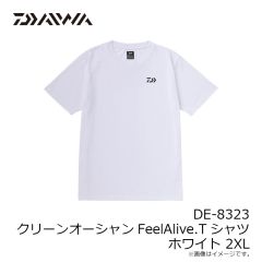 ダイワ　DE-8323 クリーンオーシャンFeelAlive.Tシャツ ホワイト 2XL