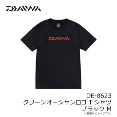 ダイワ　DE-8623 クリーンオーシャンロゴTシャツ ブラック M