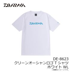 ダイワ　DE-8623 クリーンオーシャンロゴTシャツ ホワイト WL