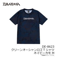 ダイワ　DE-8623 クリーンオーシャンロゴTシャツ ネイビーカモ M