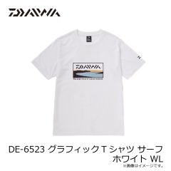 ダイワ　DE-6523 グラフィックTシャツ サーフ ホワイト WL