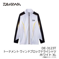 ダイワ　DE-3123T トーナメント ウィンドブロックドライシャツ ホワイト XL