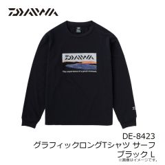 ダイワ　DE-8423 グラフィックロングTシャツ サーフ ブラック L