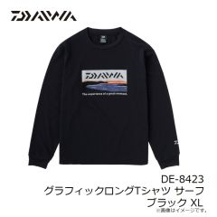 ダイワ　DE-8423 グラフィックロングTシャツ サーフ ブラック XL