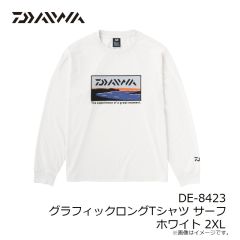 ダイワ　DE-8423 グラフィックロングTシャツ サーフ ホワイト 2XL