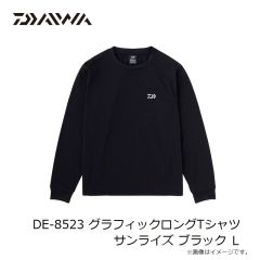 ダイワ　DE-8523 グラフィックロングTシャツ サンライズ ブラック L