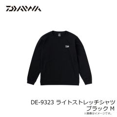 ダイワ　DE-9323 ライトストレッチシャツ ブラック M