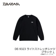 ダイワ　DE-9323 ライトストレッチシャツ ブラック L