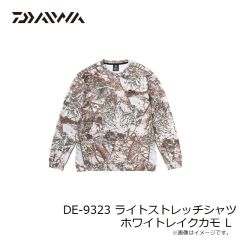 ダイワ　DE-9323 ライトストレッチシャツ ホワイトレイクカモ L