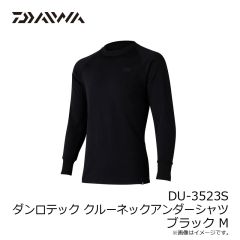 
ダイワ　DU-3523S ダンロテック クルーネックアンダーシャツ ブラック M
