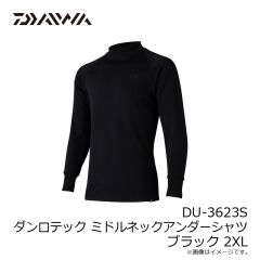 ダイワ　DU-3623S ダンロテック ミドルネックアンダーシャツ ブラック 2XL